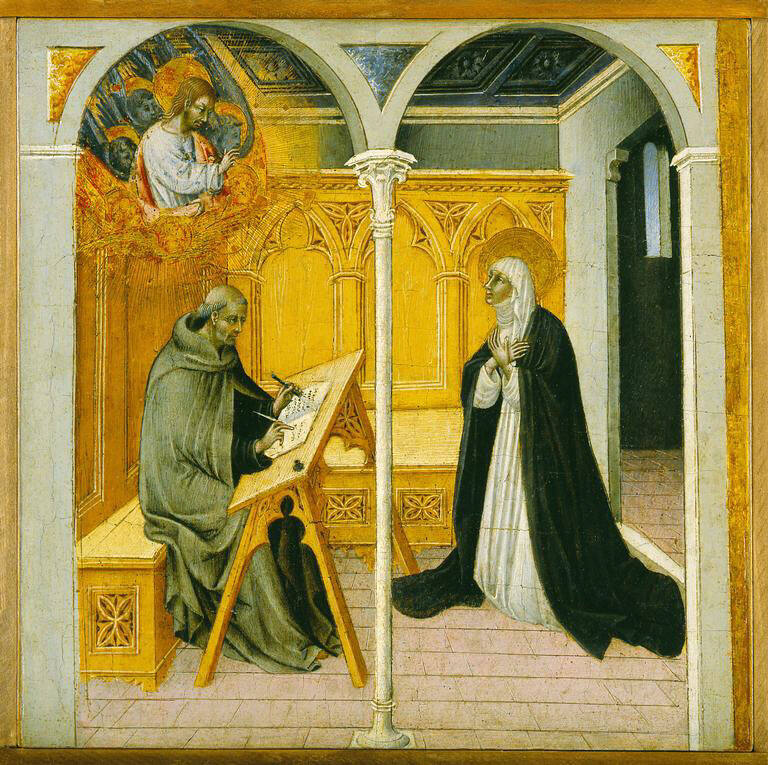 Saint Catherine of Siena Dictating Her Dialogues