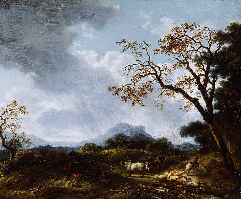 Landscape with Passing Shower