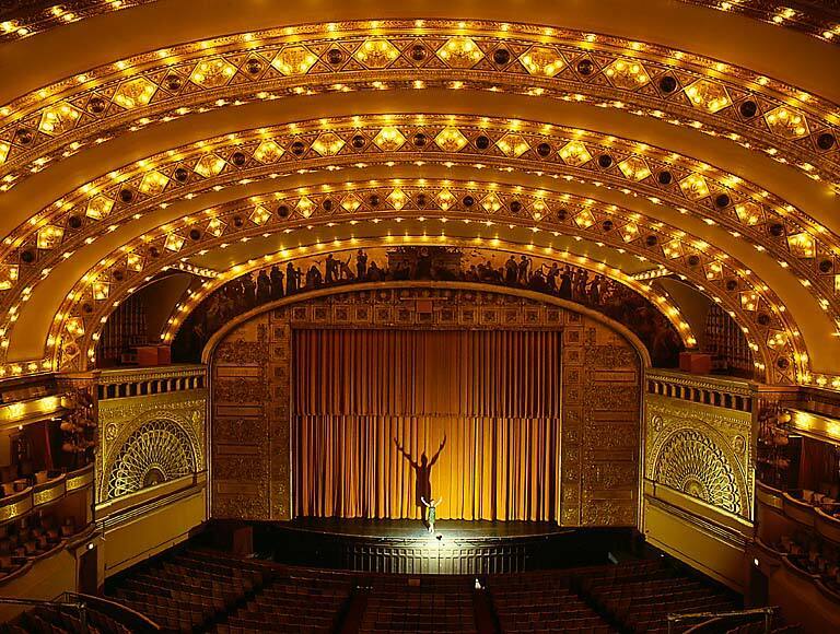 On the Auditorium Theatre stage