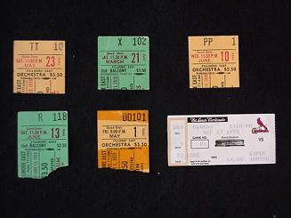 Fillmore Original Ticket Stubs