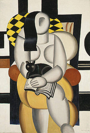 Woman with a cat. Leger.